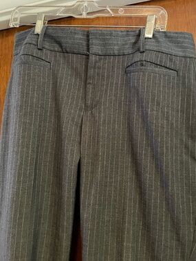 CK Calvin Klein gray striped dress pants 10